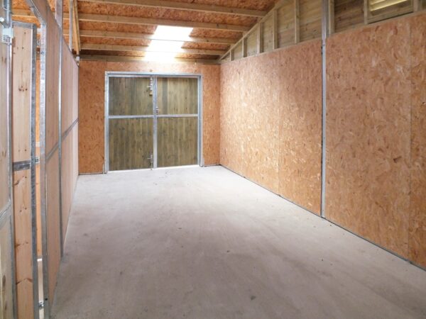 Elite Range American Barn 14.4m x 10.8m, Interior of 10.8m x 3.6m Hay Barn.