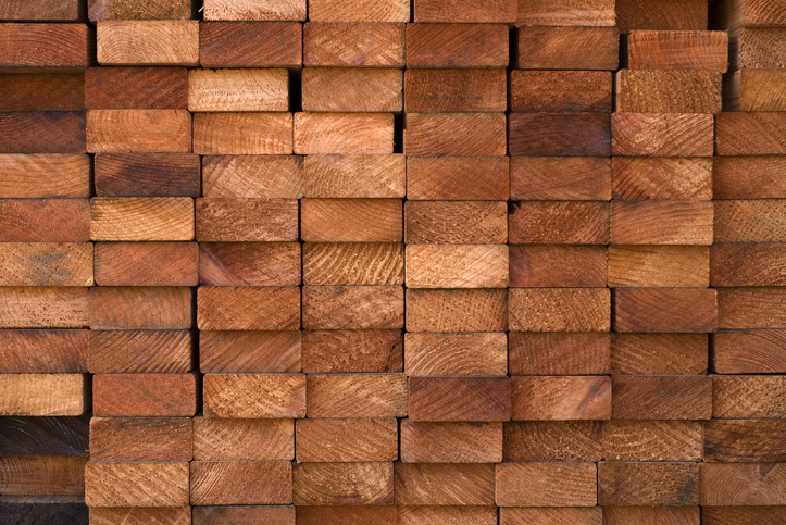 blocks of redwood